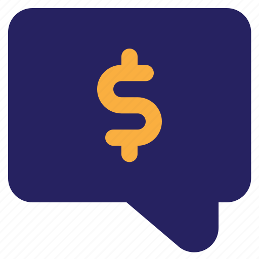 Business, chat, dollar, bubble, message icon - Download on Iconfinder