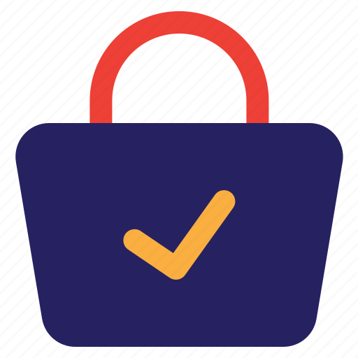 Guaranted, warranty, approved, bag, shop icon - Download on Iconfinder