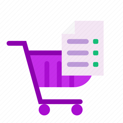 Cart, ecommerce, list, trolley, shopping icon - Download on Iconfinder