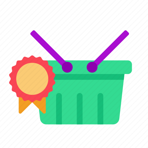 Ecommerce, badge, offer, shopping basket, basket icon - Download on Iconfinder