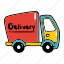 ecommerce, delivery, truck, shipping, transport, vehicle 