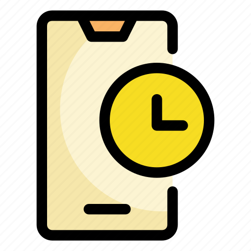 Smartphone, time, clock, date, ui icon - Download on Iconfinder