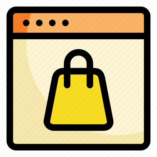 Online, shopping, website, bag, ecommerce icon - Download on Iconfinder