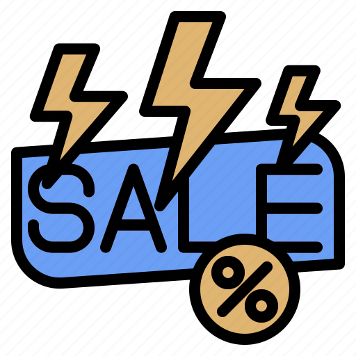 Ecommerce, flashsale, discount, promotion, blackfriday, flash, sale icon - Download on Iconfinder