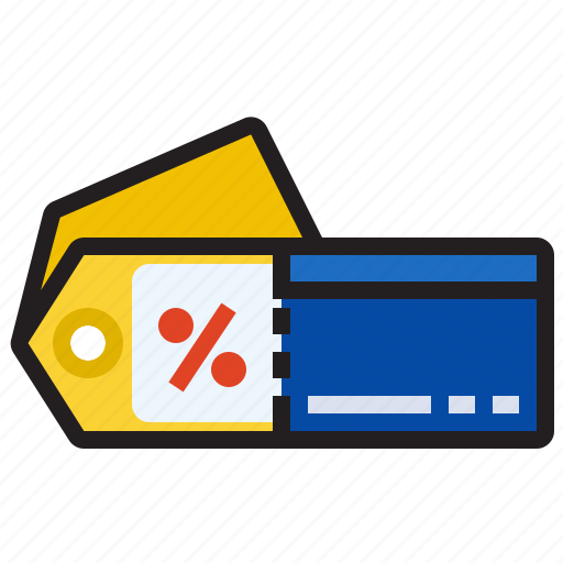 Ecommerce, discounts, coupon, sale, label, credit card, shopping icon - Download on Iconfinder