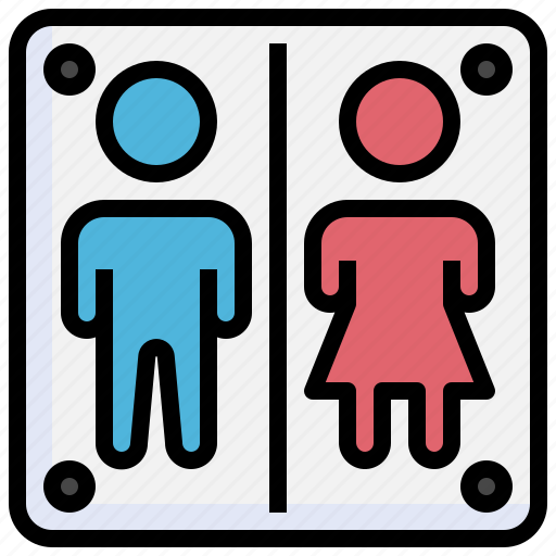 Toilet, restroom, bathroom, woman, man, humanpictos icon - Download on Iconfinder