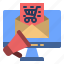 ecommerce, email, mail, message, letter, envelope, shopping 