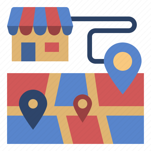 Ecommerce, location, map, pin, navigation, gps, shopping icon - Download on Iconfinder