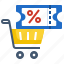 ecommerce, delivery, trolley, coupon, descounts, buy, shopping 