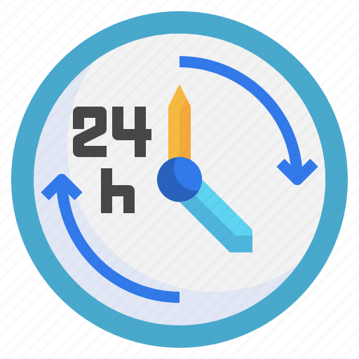Hours, clock, support, time, ecommerce icon - Download on Iconfinder