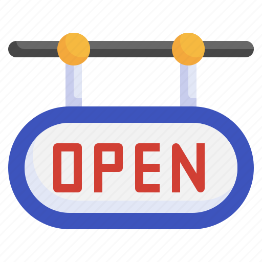 Open, shop, shopping, mall, store, online, sign icon - Download on Iconfinder