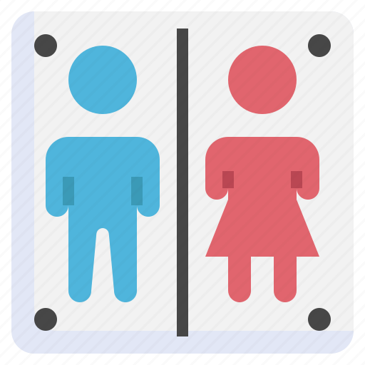 Toilet, restroom, bathroom, woman, man, humanpictos icon - Download on Iconfinder