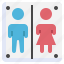 toilet, restroom, bathroom, woman, man, humanpictos 