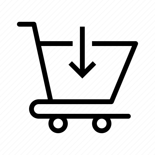 Buy, cart, commerce, down, ecommerce, in, trolley icon - Download on Iconfinder