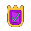 ecommerce, approve, online, badge 