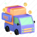 free, delivery, lorry, truck 