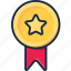 badge, medal, award, reward, emblem, rosette, star, top, seller 