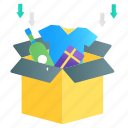 packaging, parcel filling, cardboard, box filling, parcel storage