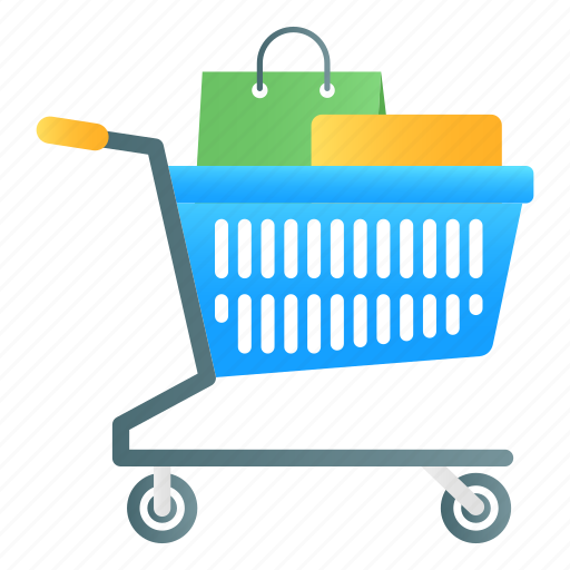Shopping trolley, handcart, pushcart, shopping cart, wheelbarrow icon - Download on Iconfinder