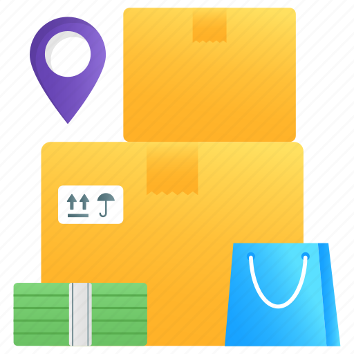 Parcels, cardboards, delivery packaging, cartons, packages icon - Download on Iconfinder