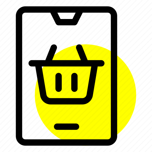 Shopping, smartphone, basket, ecommerce, buy icon - Download on Iconfinder
