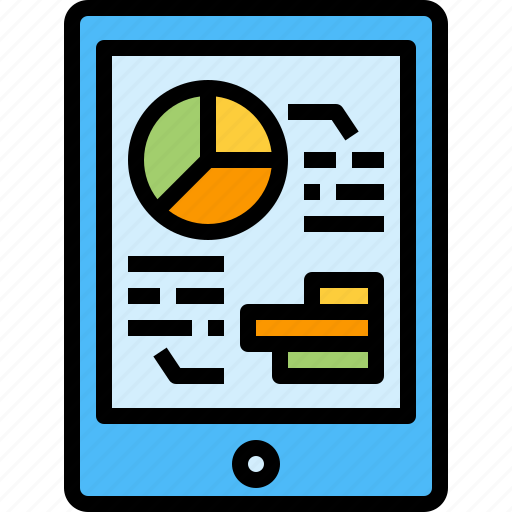 Analytics, chart, online, pie, statistics, tablet icon - Download on Iconfinder