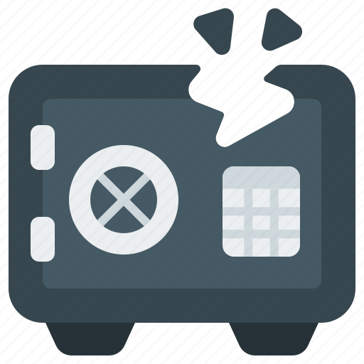 Safebox, broken, deposit, economic, crisis, economy, financial icon - Download on Iconfinder