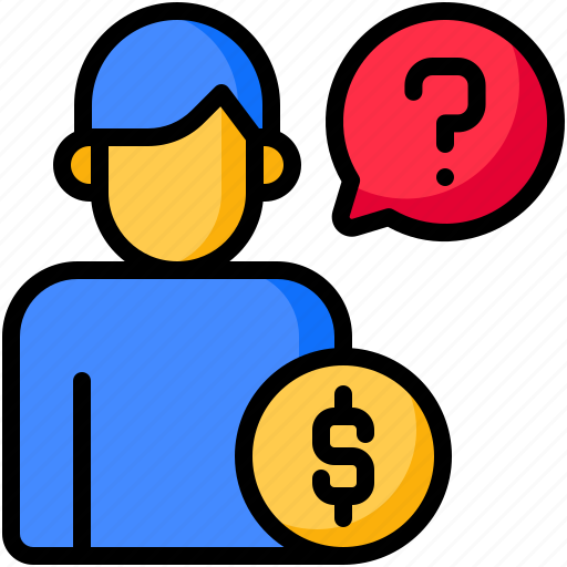 Investor, businessman, investment, confuse icon - Download on Iconfinder