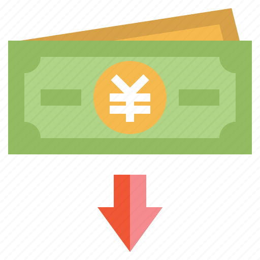 Arrow, business, down, finance, money, value icon - Download on Iconfinder