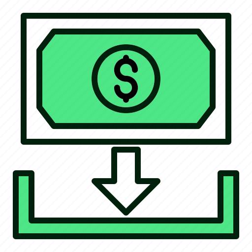 Receive, money, currency, finance icon - Download on Iconfinder