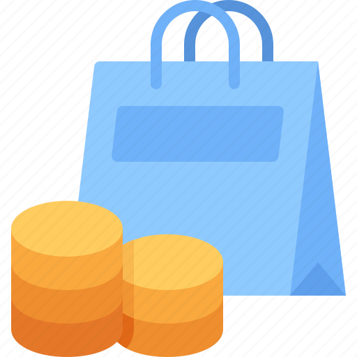 Buy, coins, shopping, bag, commerce icon - Download on Iconfinder