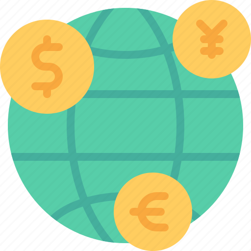 Global, economy, euro, yen, dollar icon - Download on Iconfinder