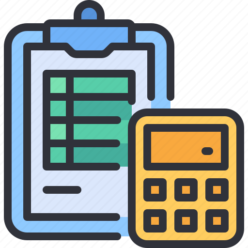 Calculator, exams, clipboard, test, paper icon - Download on Iconfinder