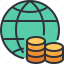 global, economy, world, business, money, coin