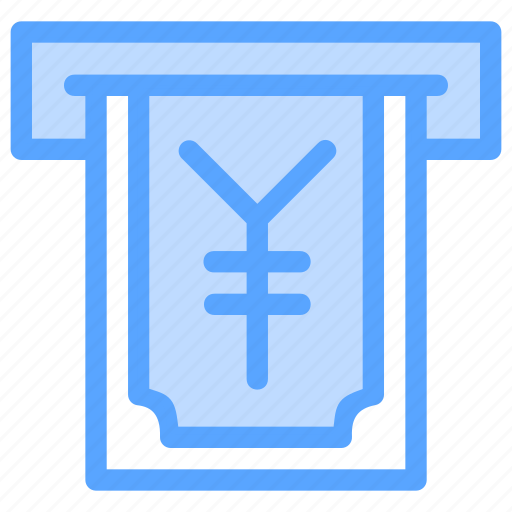 Business, currency, economy, finance, withdrawal, yen icon - Download on Iconfinder