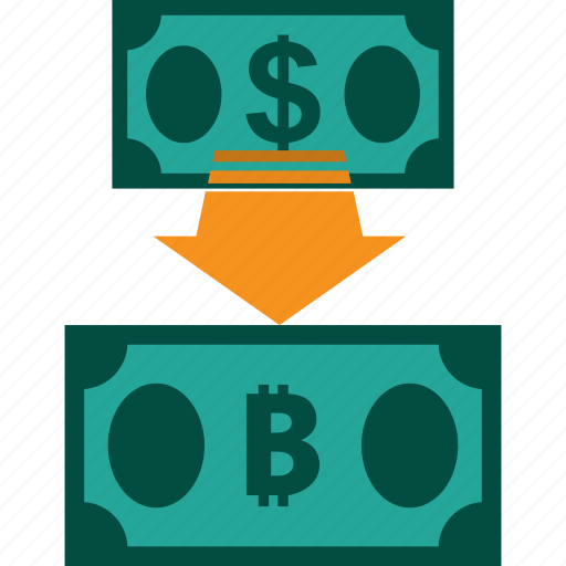 Conversion, currency, dollar to bitcoin, exchange, money, rate icon - Download on Iconfinder
