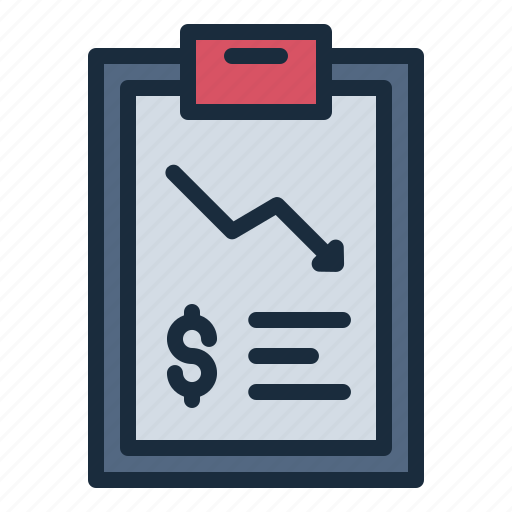 Economy, report, clipboard, finance, business, crash, crisis icon - Download on Iconfinder