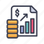 economy, business, money, dollar, report, document, graph, up, increase 