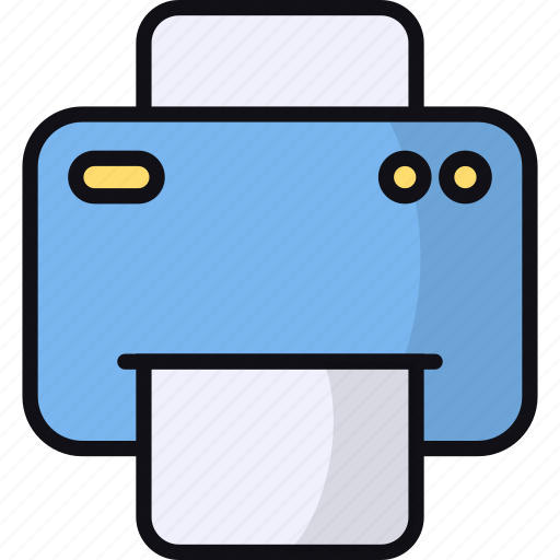 Print, printing, device, hardware, document, office appliance icon - Download on Iconfinder