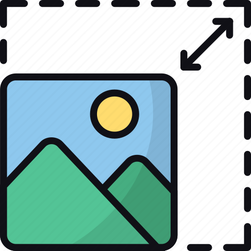 Resize, ui, edit, image editing, graphic design, scaling icon - Download on Iconfinder