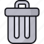 trash can, recycle bin, delete, garbage can, remove, discard 