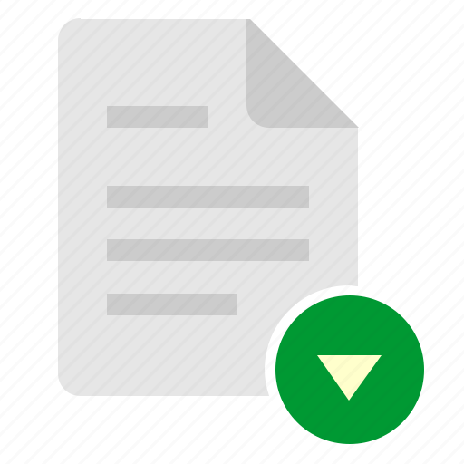 Bottom, doc, document, down, file, navigation icon - Download on Iconfinder
