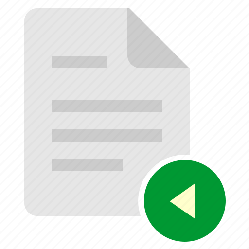 Doc, document, file, left, navigation icon - Download on Iconfinder