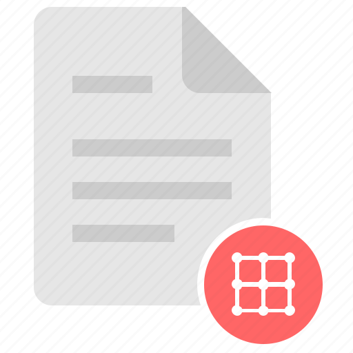 Coordinates, doc, document, file, grid, matrix icon - Download on Iconfinder
