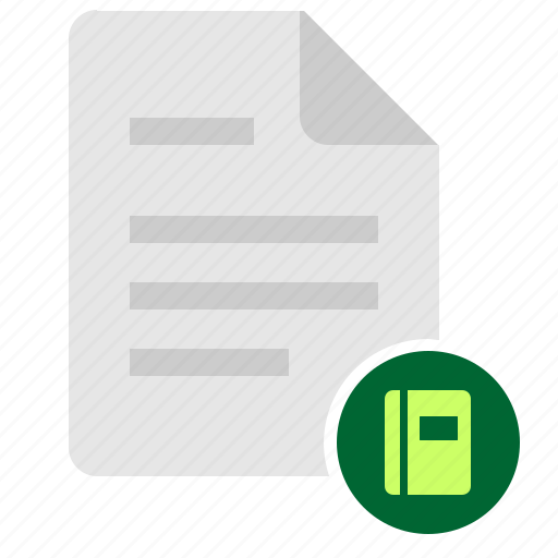 Book, doc, document, ebook, file, glossary icon - Download on Iconfinder