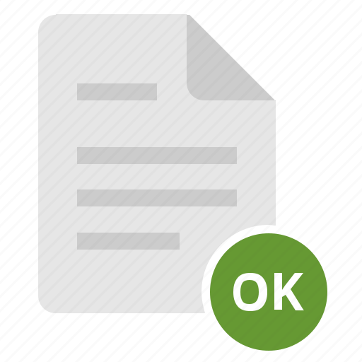 Accept, complete, doc, document, file, ok icon - Download on Iconfinder
