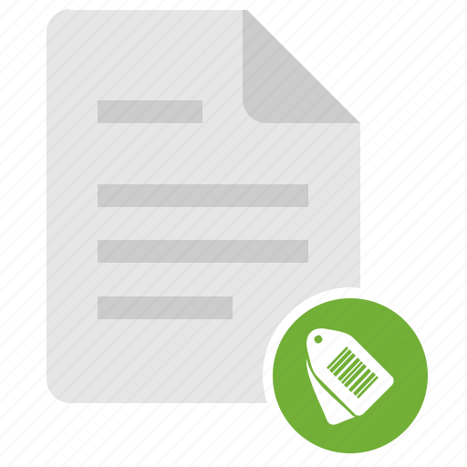 Doc, document, file, price, tag icon - Download on Iconfinder
