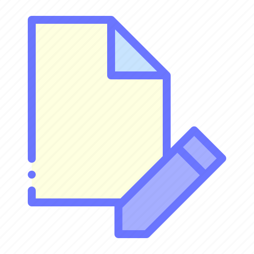 Document, edit, file, write icon - Download on Iconfinder