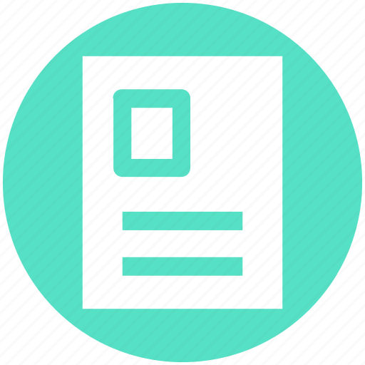 Document, letter, letter head, official, paper work, profile paper icon - Download on Iconfinder