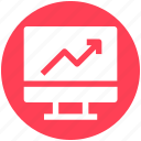chart, display, graph, growth, lcd, monitor